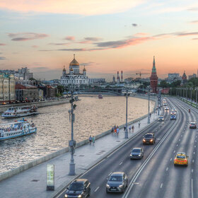 Вид на Москву с Большого Москворецкого моста